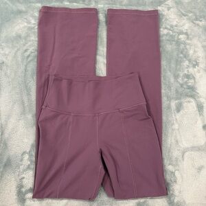 Purple TNA flare leggings